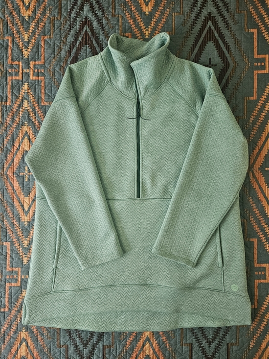 L.L. Bean Sweaters - Women’s Mint Green Quarter-Zip Pullover Sweater